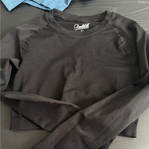 LIKE NEW Bombshell Sportswear Black Seamless Crop Top